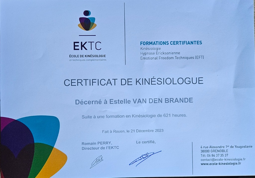 photo diplome Estelle Van Den Brande