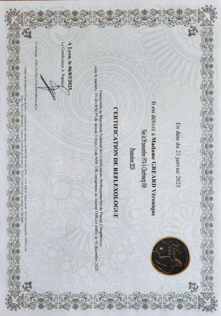 photo diplome Véronique Gréard 