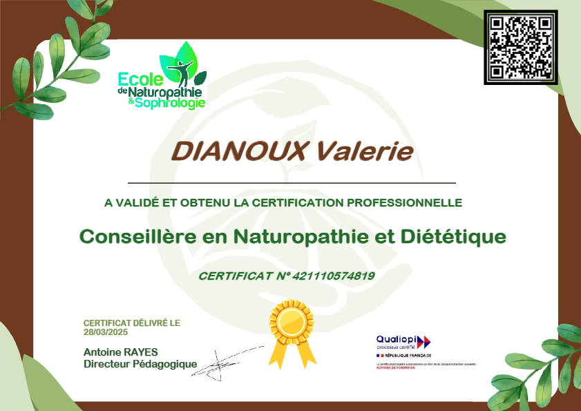 photo diplome Val’aroma