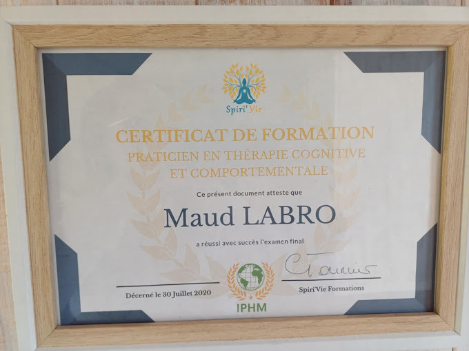 photo diplome Maud lalieu labro
