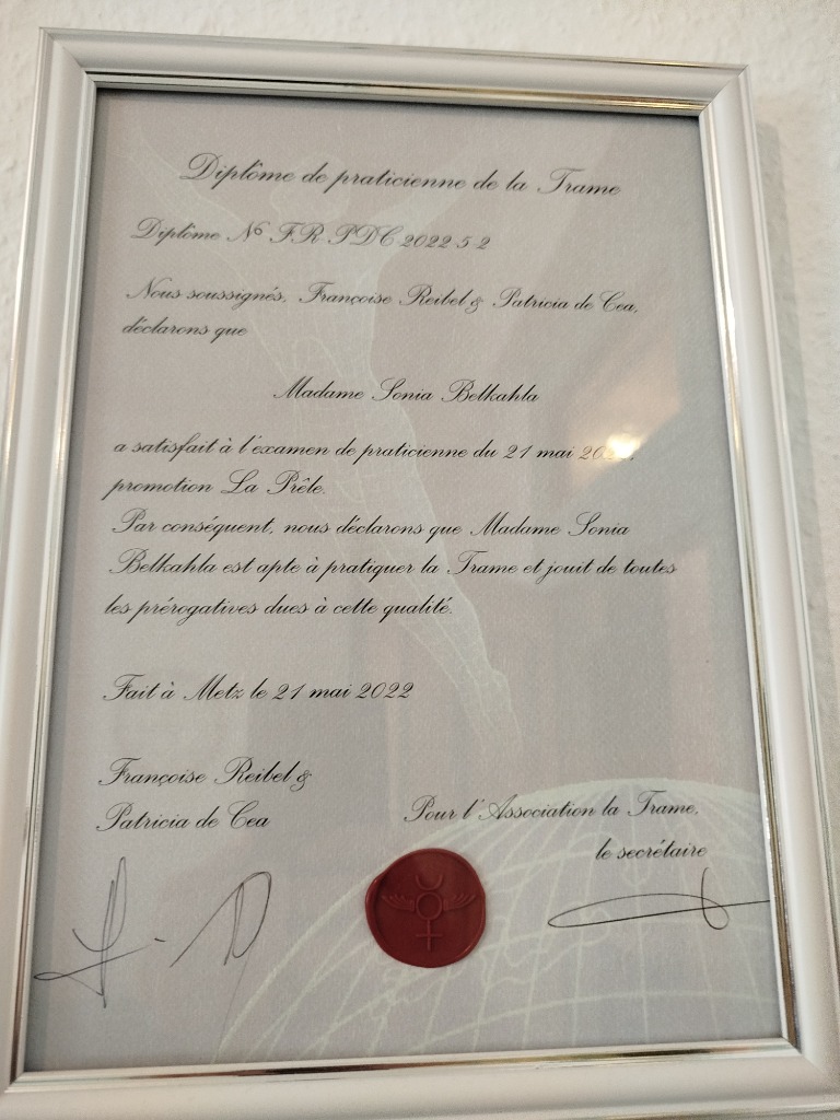 photo diplome Energiah - Sonia Belkahla 