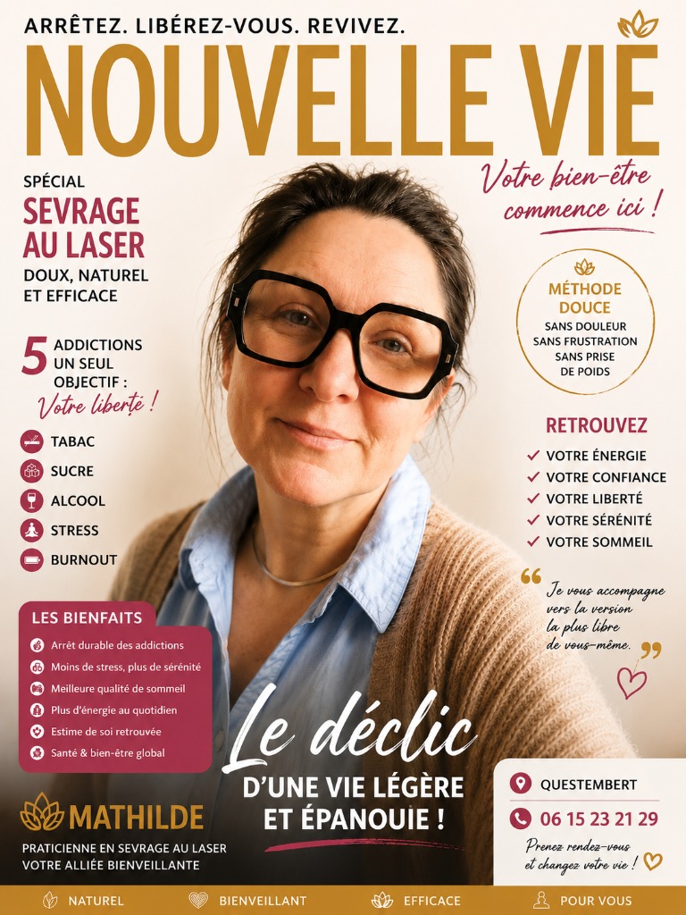 photo portrait Mathilde sevrage laser pour tabac alcool sucre