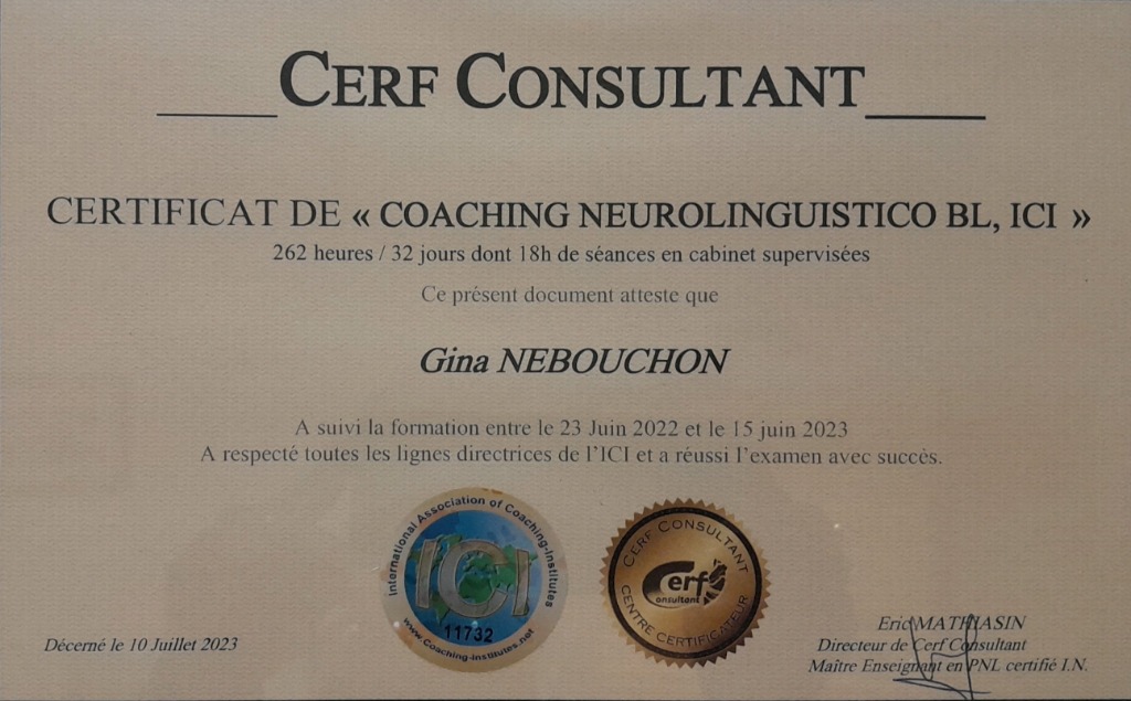 photo diplome Cabinet Thérapies Nbc 