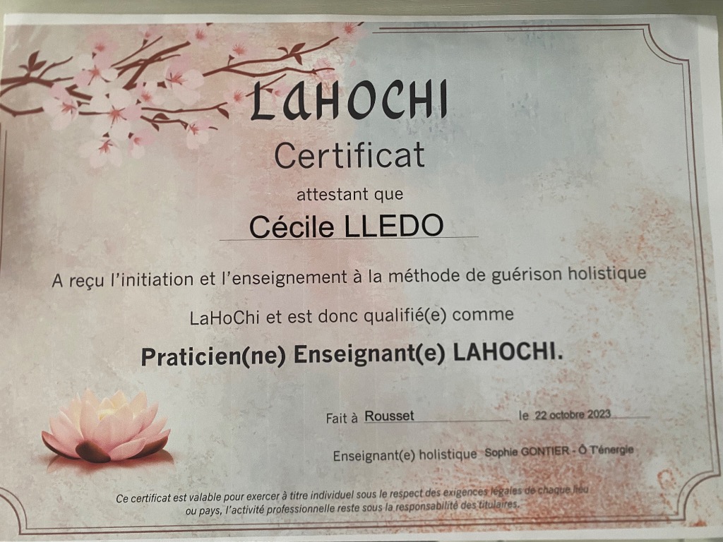 photo diplome Cécile Lledo