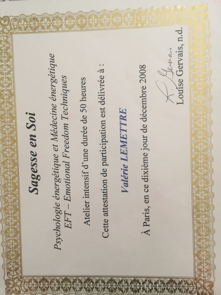 photo diplome Valérie Lemettre