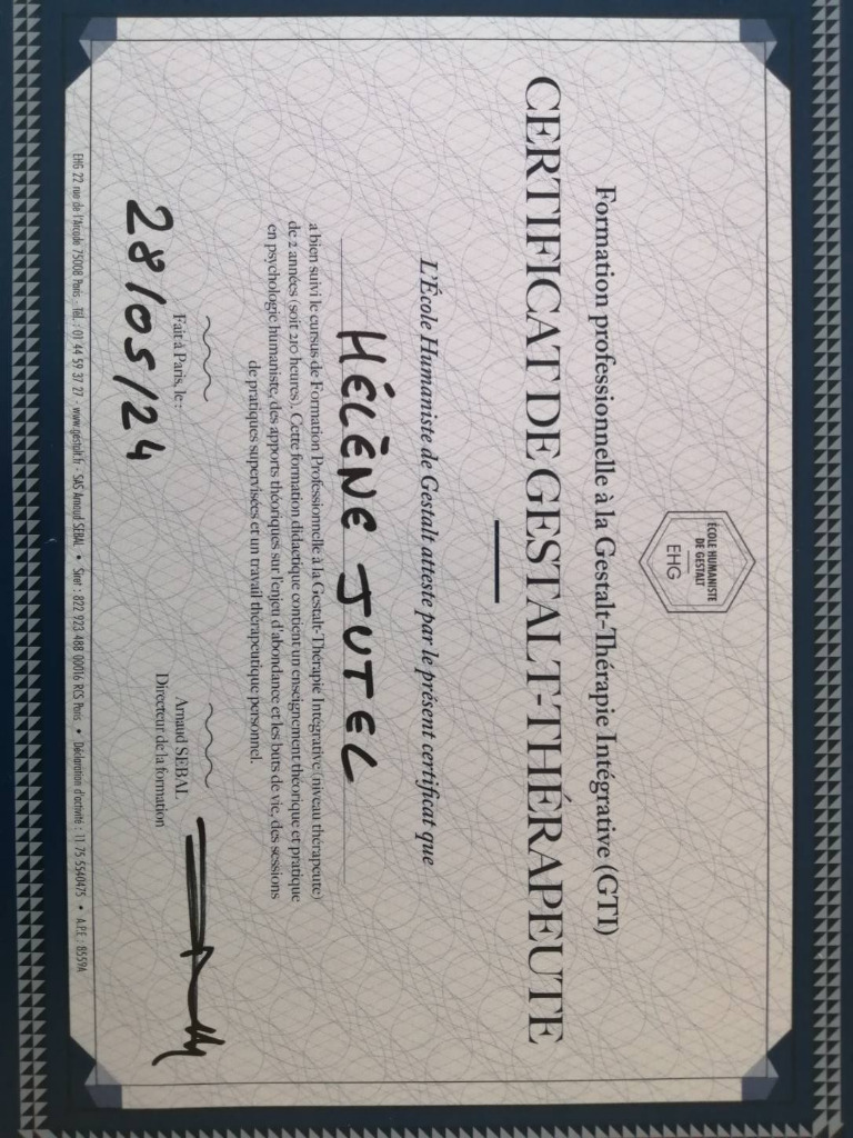 photo diplome Hélène Jutel