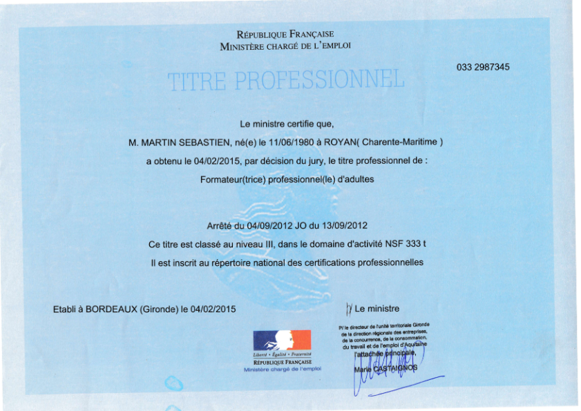 photo diplome Sebastien
