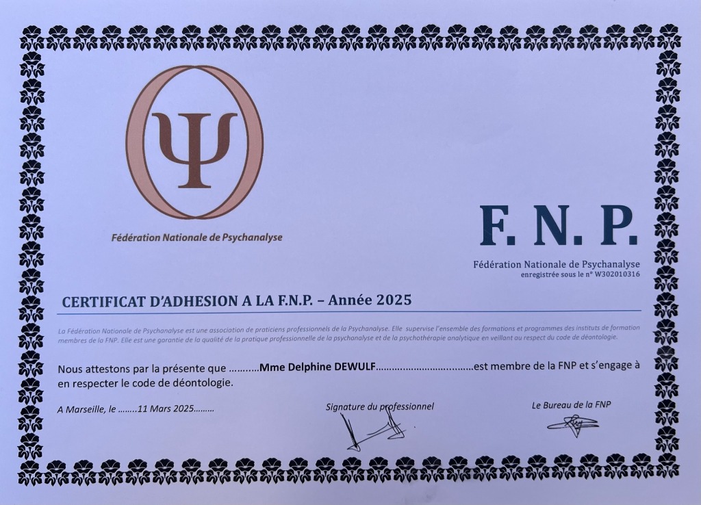 photo diplome Delphine Dewulf