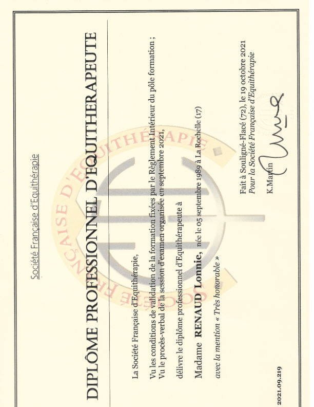 photo diplome Lonnie Renaud