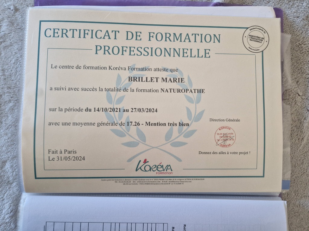 photo diplome Marie Brillet