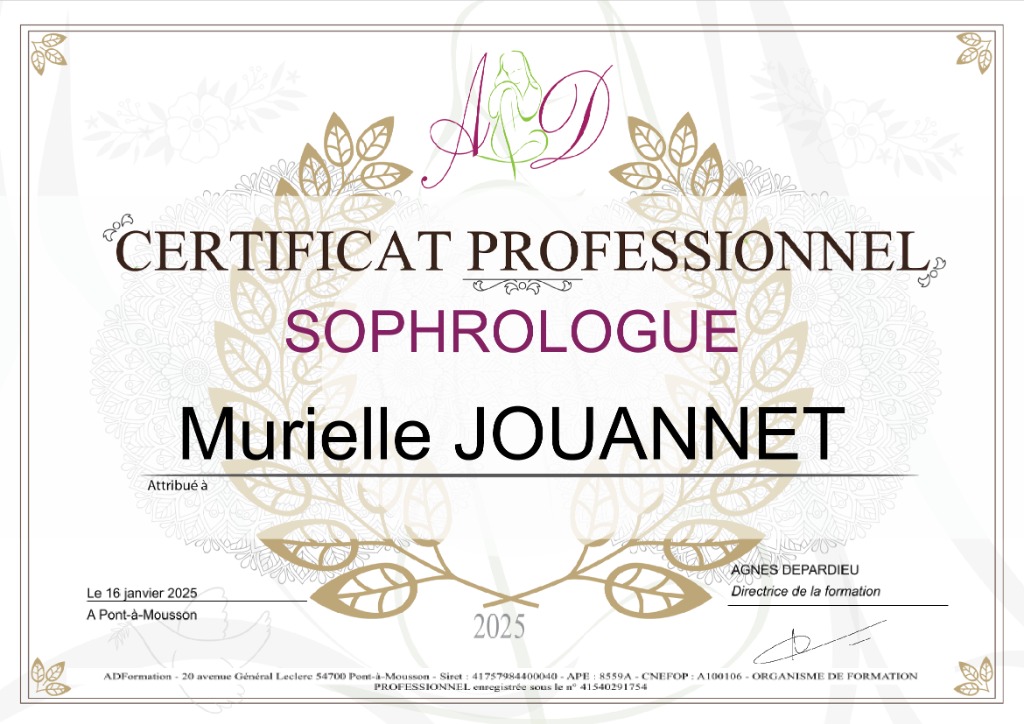 photo diplome Jouannet Murielle