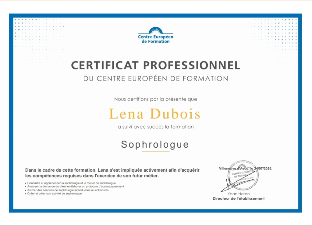 photo portrait Léna Dubois