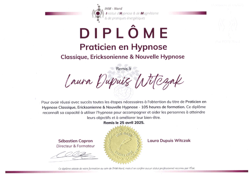 photo diplome Laura Dupuis