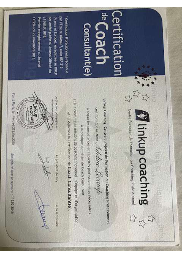 photo diplome Lecamp Adeline