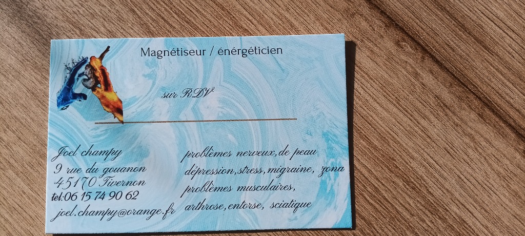 photo seance Joel magnétiseur énergeticien 