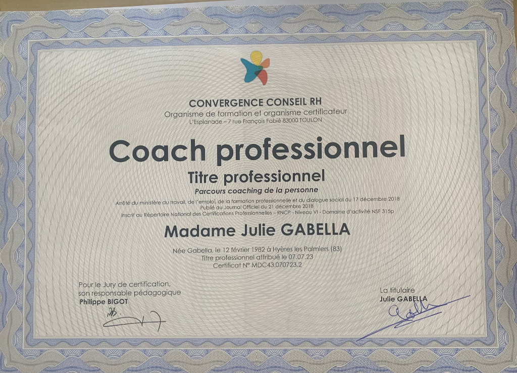 photo diplome Julie Gabella