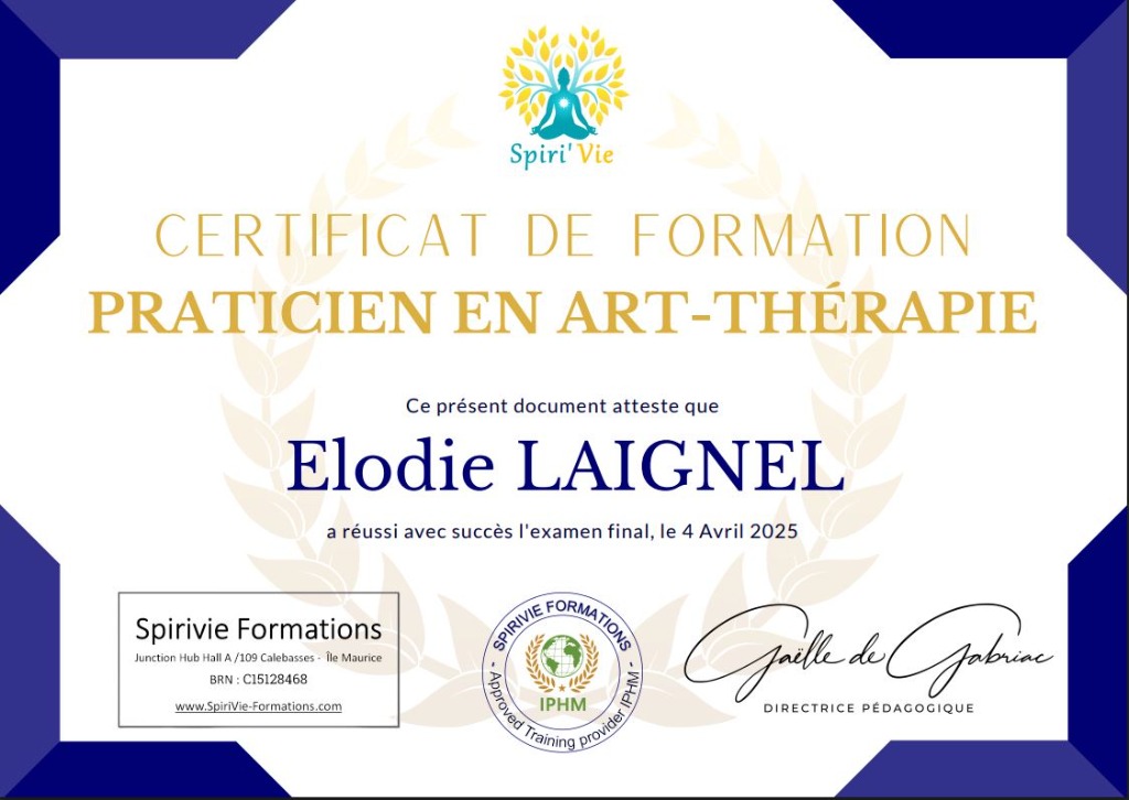 photo diplome Elodie Laignel