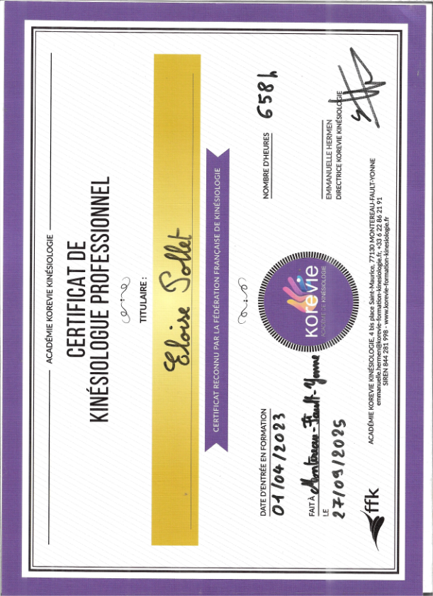 photo diplome Eloïse Pollet