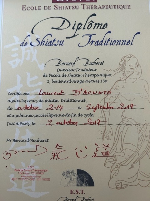 photo diplome Laurent D’acunto