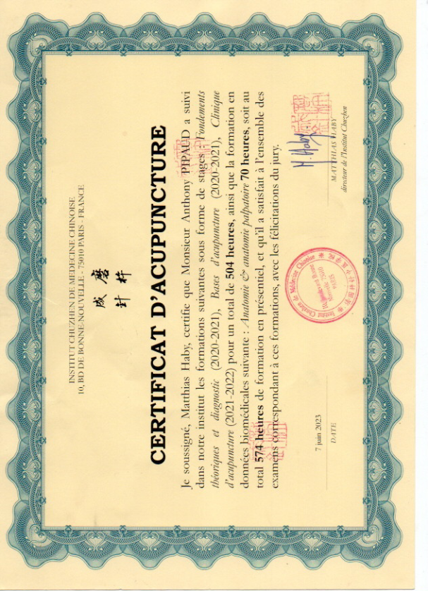 photo diplome Anthony Pipaud