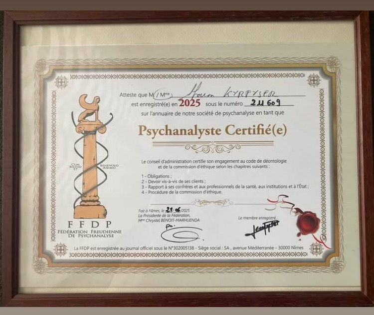 photo diplome Sharon KERFYSER