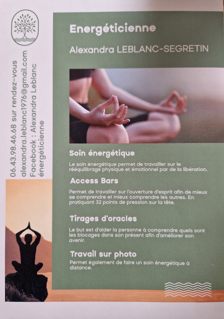 photo activite Alexandra LEBLANC Energéticienne