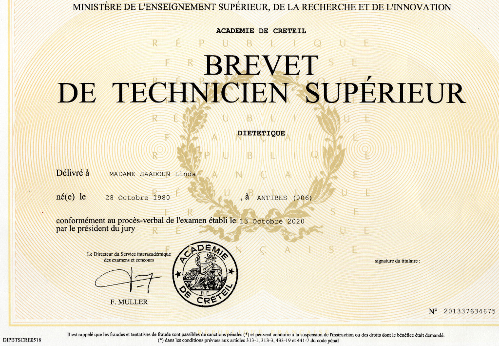 photo diplome Linda Würsten