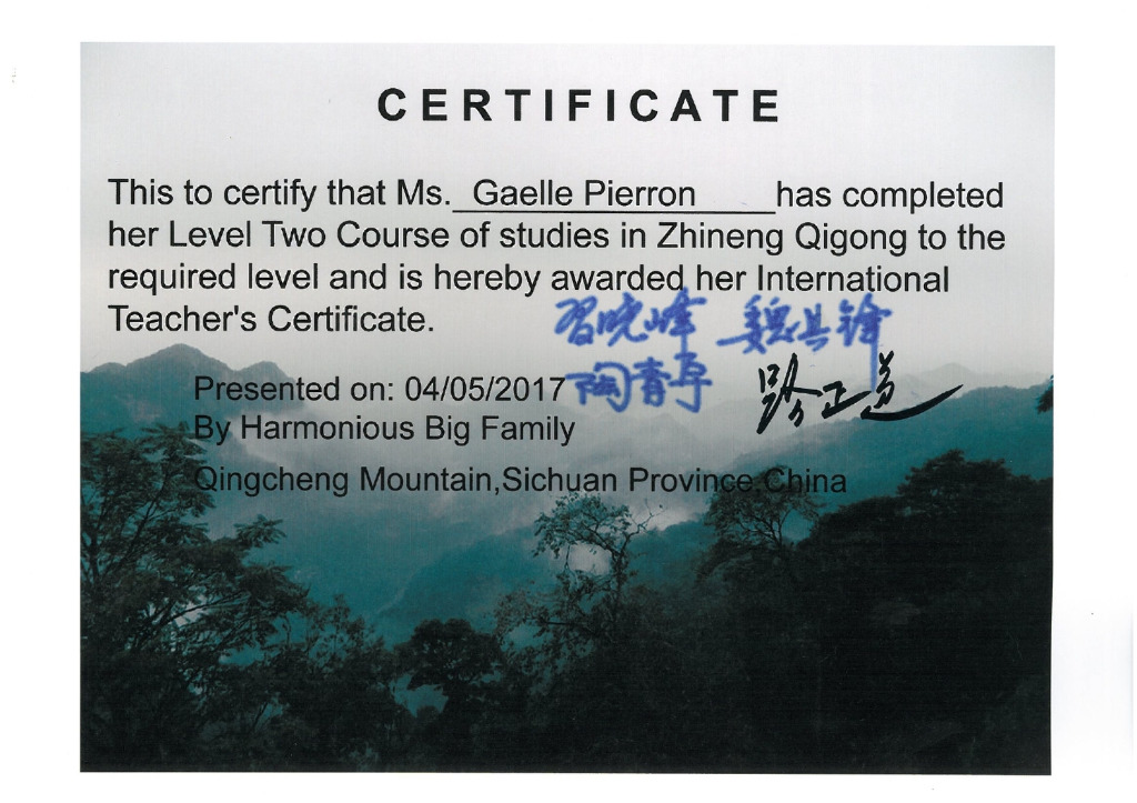 photo diplome Gaelle Pierron