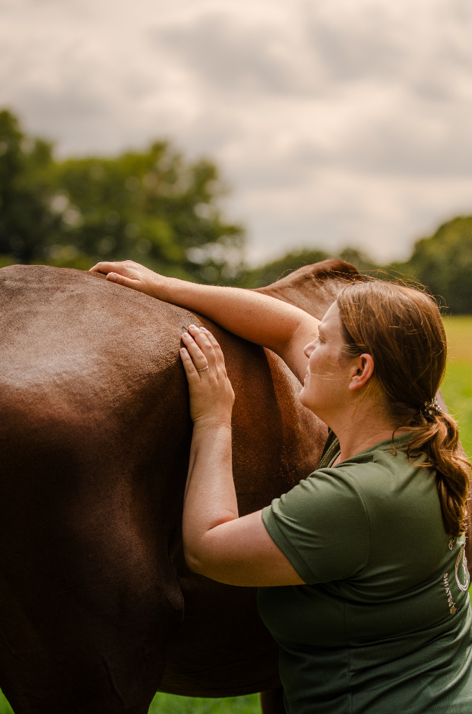 photo seance Chloé Poitevin Shiatsu Equin