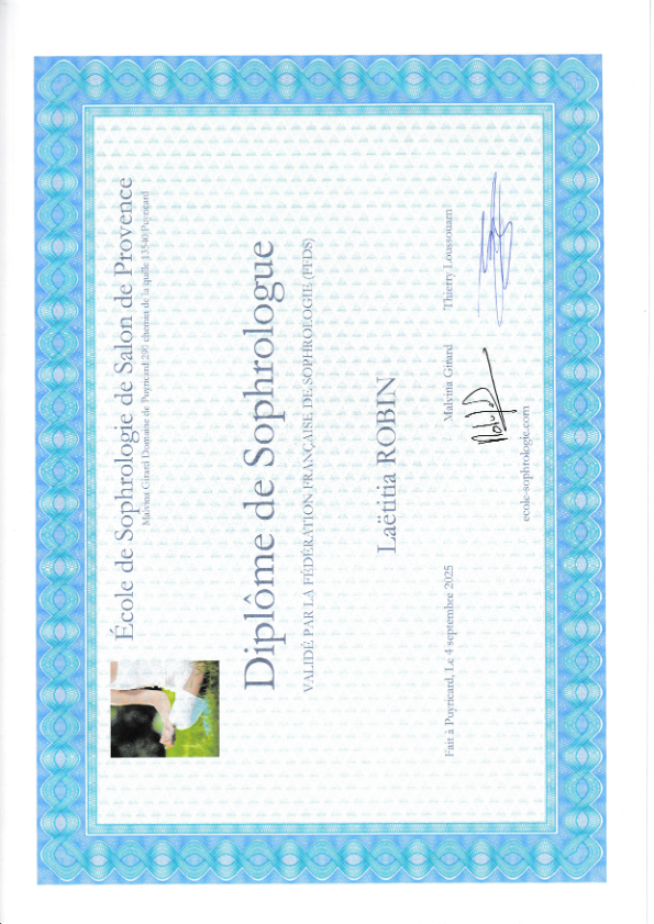 photo diplome Laëtitia ROBIN
