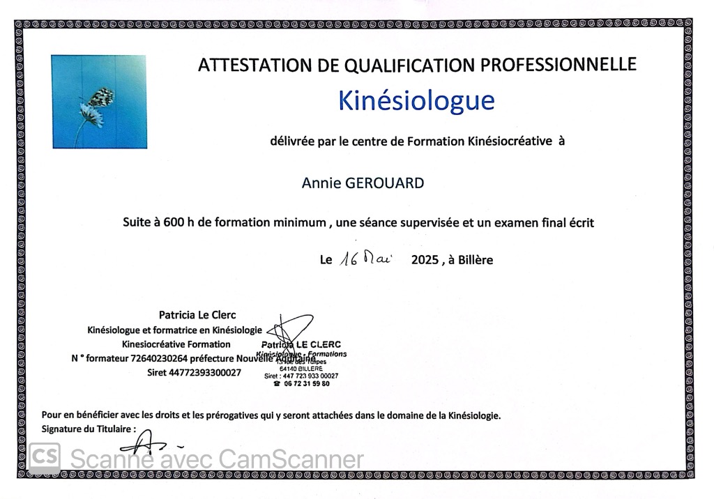 photo diplome Annie Gerouard