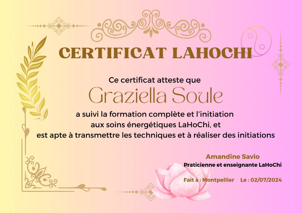 photo diplome Graziella Soulé