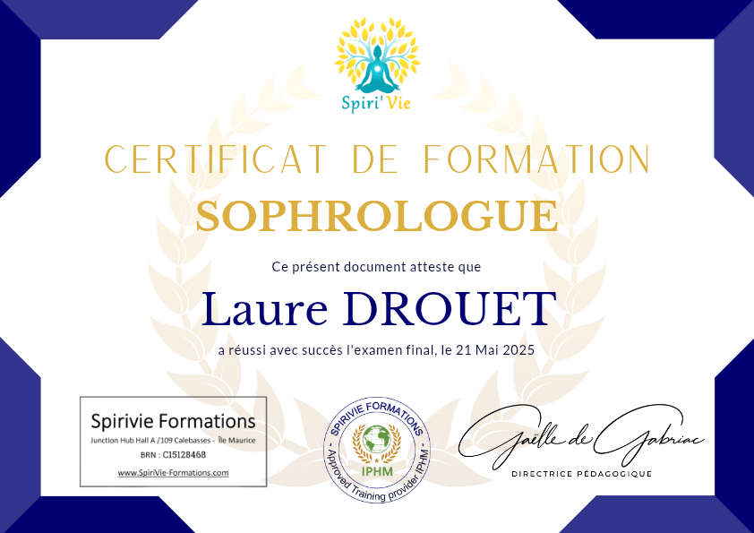 photo diplome Au Cœur de Soi 