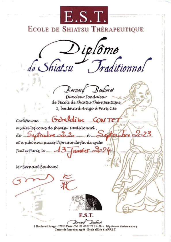 photo diplome Geraldine CONTET