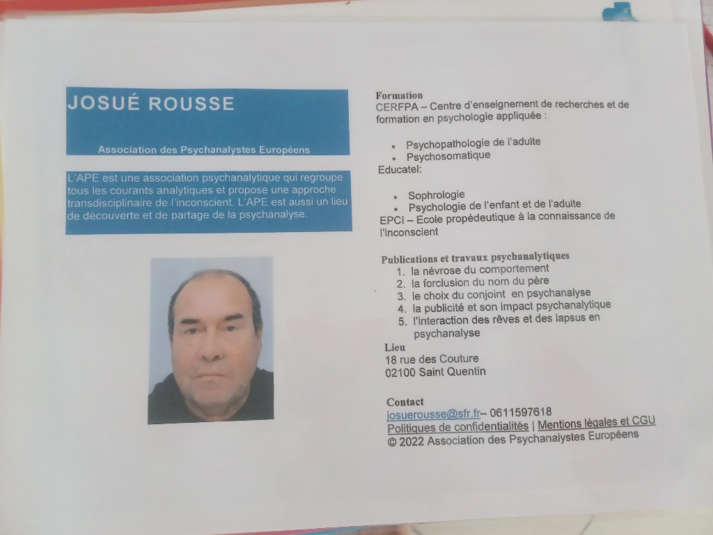 photo portrait Josue Rousse