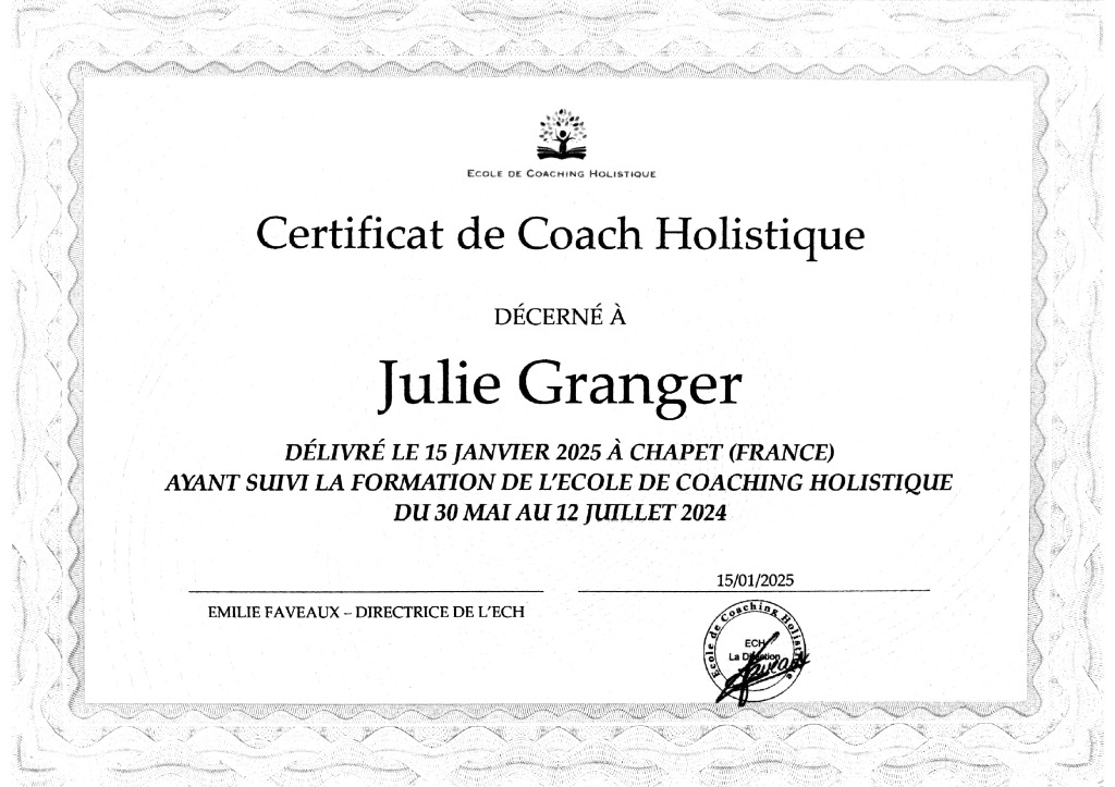 photo diplome Julie Granger