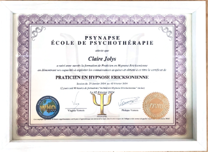 photo diplome Claire JOLYS