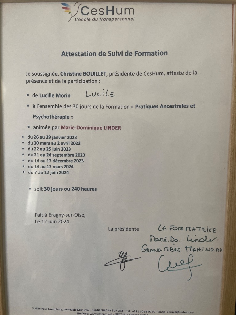 photo diplome Lucile Morin 