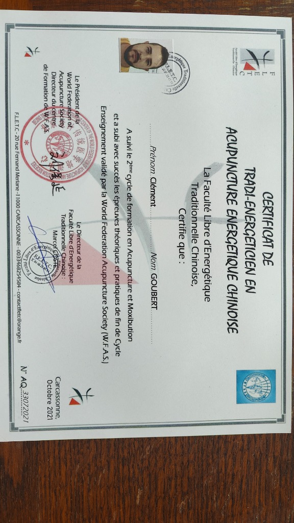 photo diplome Clément Goubert