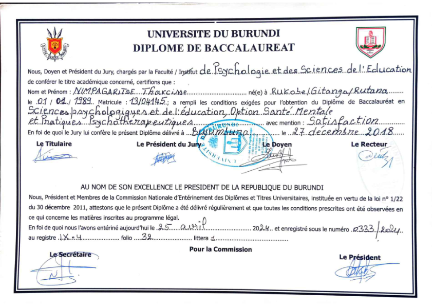 photo diplome Espace pour la santé mentale 