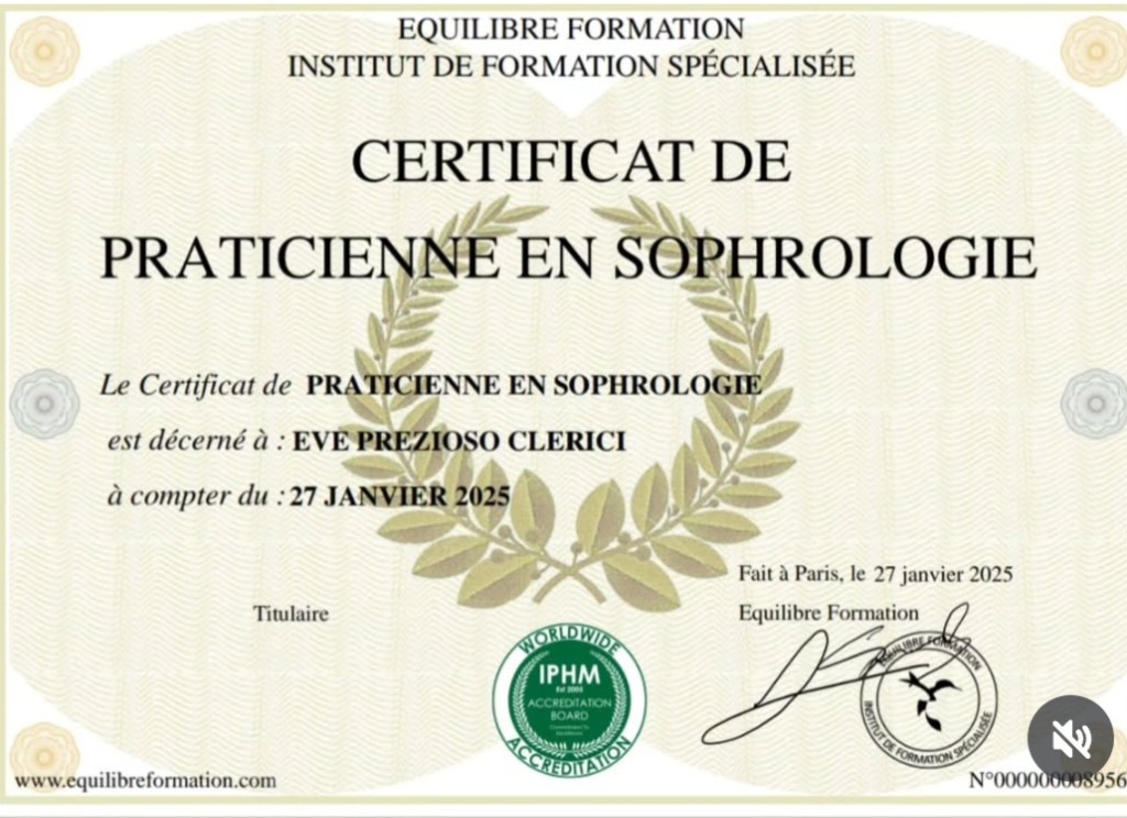 photo diplome L’instant d’Eve 