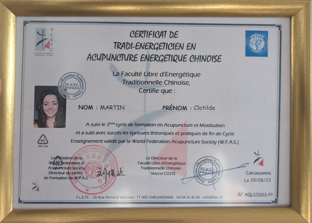 photo diplome Clotilde MARTIN