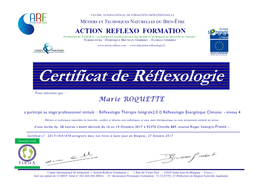 photo diplome Marie ROQUETTE