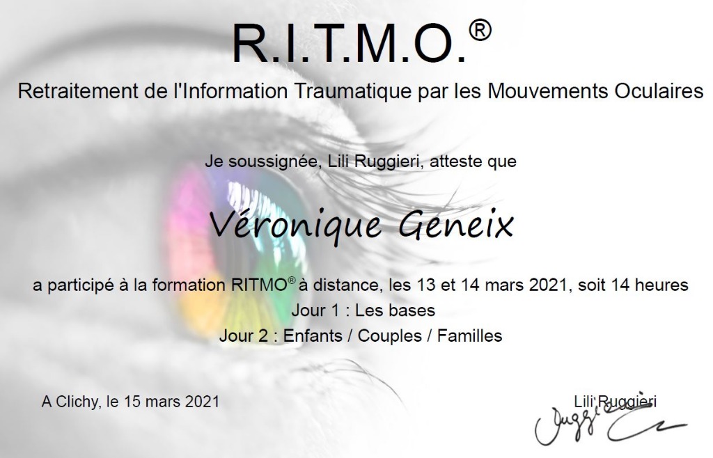 photo diplome Véronique GENEIX