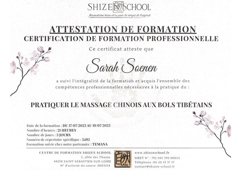 photo diplome Sarah LADS