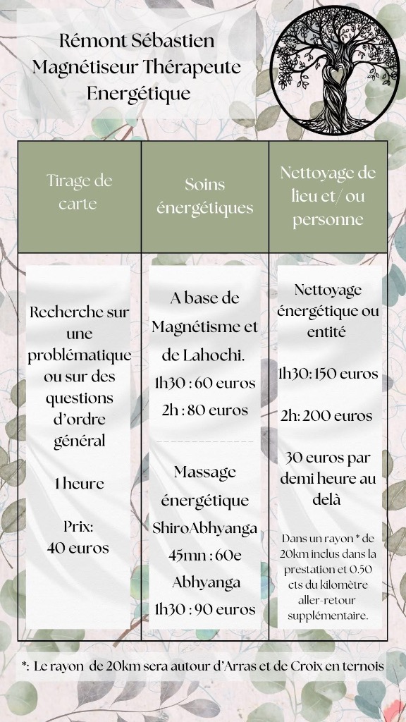 photo activite Sébastien Rémont Magnétiseur thérapeute 