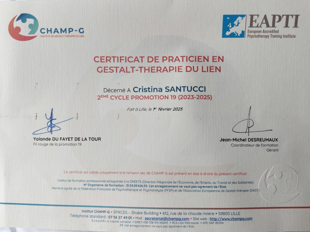 photo diplome Cristina SANTUCCI