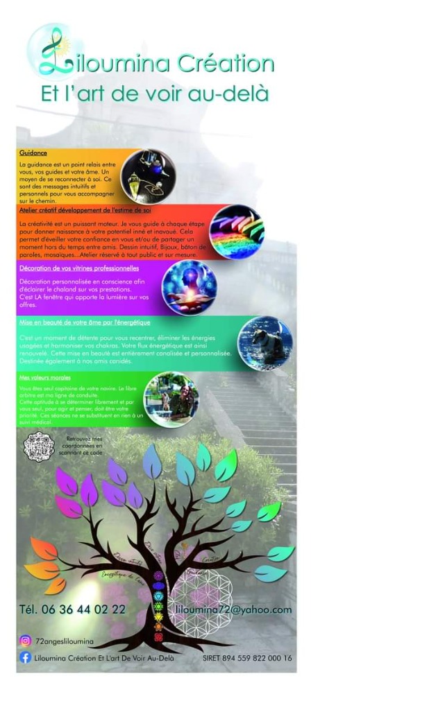photo diplome Lilou Liloumina Creation Et L’art De Voir Au Dela 