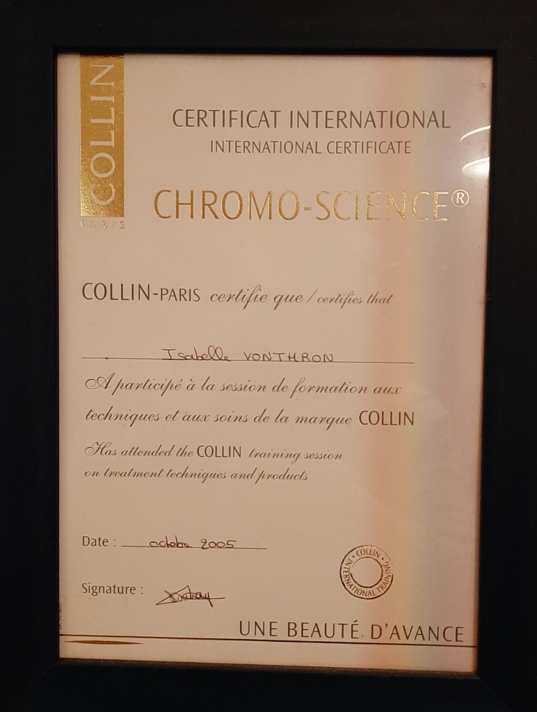 photo diplome Isabelle Vonthron