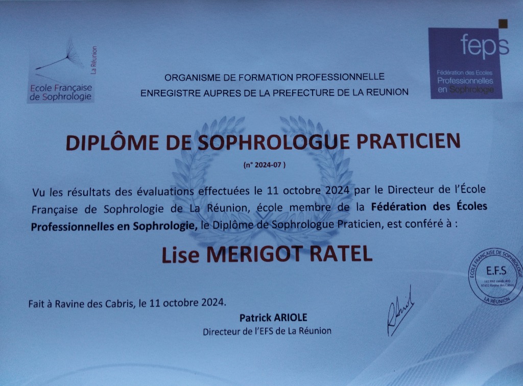 photo diplome Lise MERIGOT